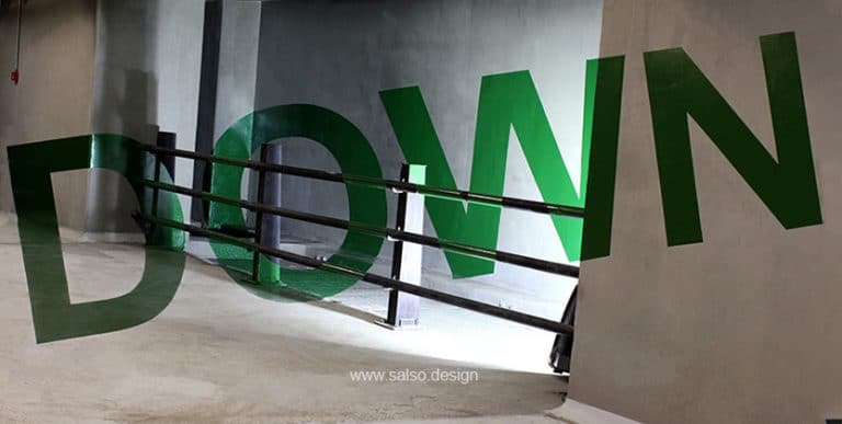 anamorphic 3d painting parking art