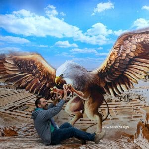 gitiffene fly over persepolis 3d painting digital by salso