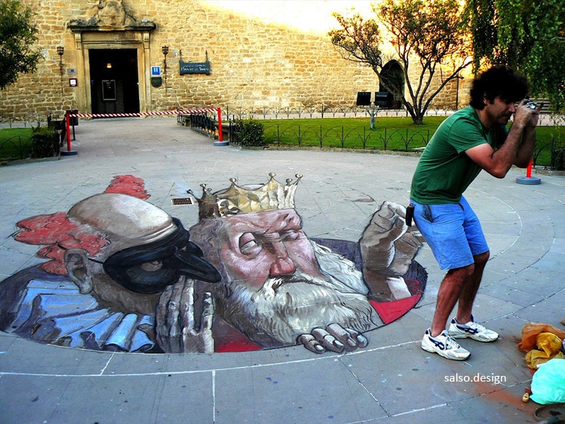 the old king 3d painting by eduardo relero