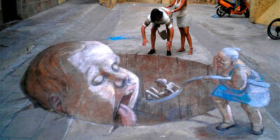 How To Create 3D Street Paintings With Chalks