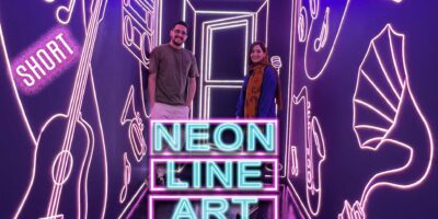 Neon Line Art | Room For Taking Bright Pictures