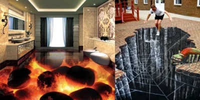 Impact of 3D Floor Stickers on Interiors