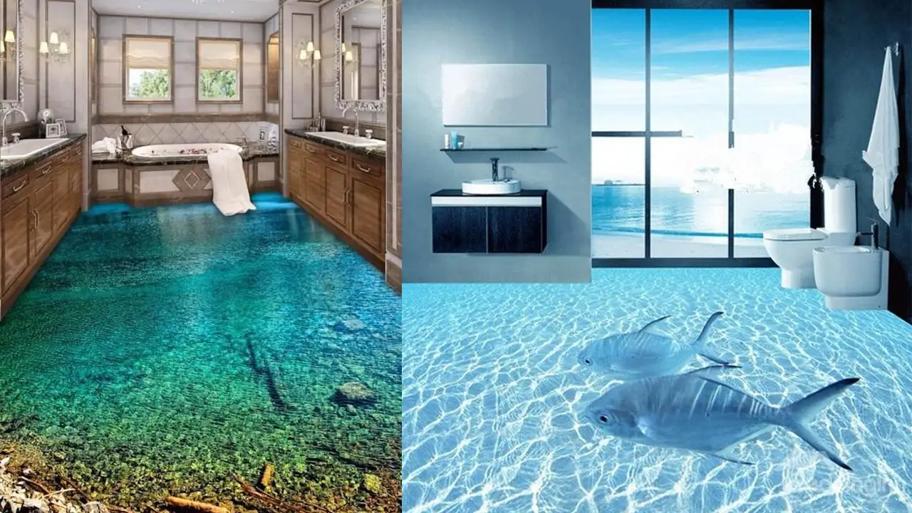3D art on the floor