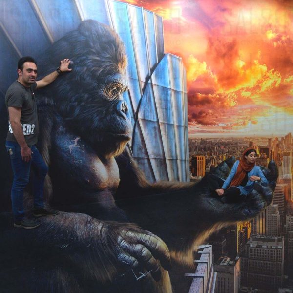 Kink Kong on top the sky rock