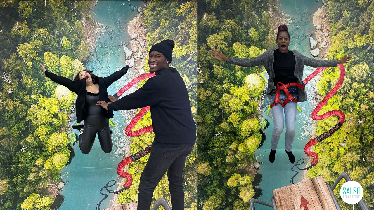 "Durable 3D sticker with realistic perspective design"