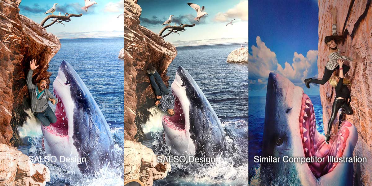 shark attack in the valley competitor illustration