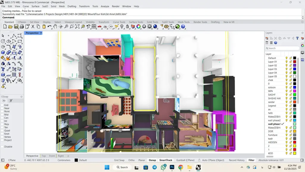 The master plan of Journey Around the World Theme Park