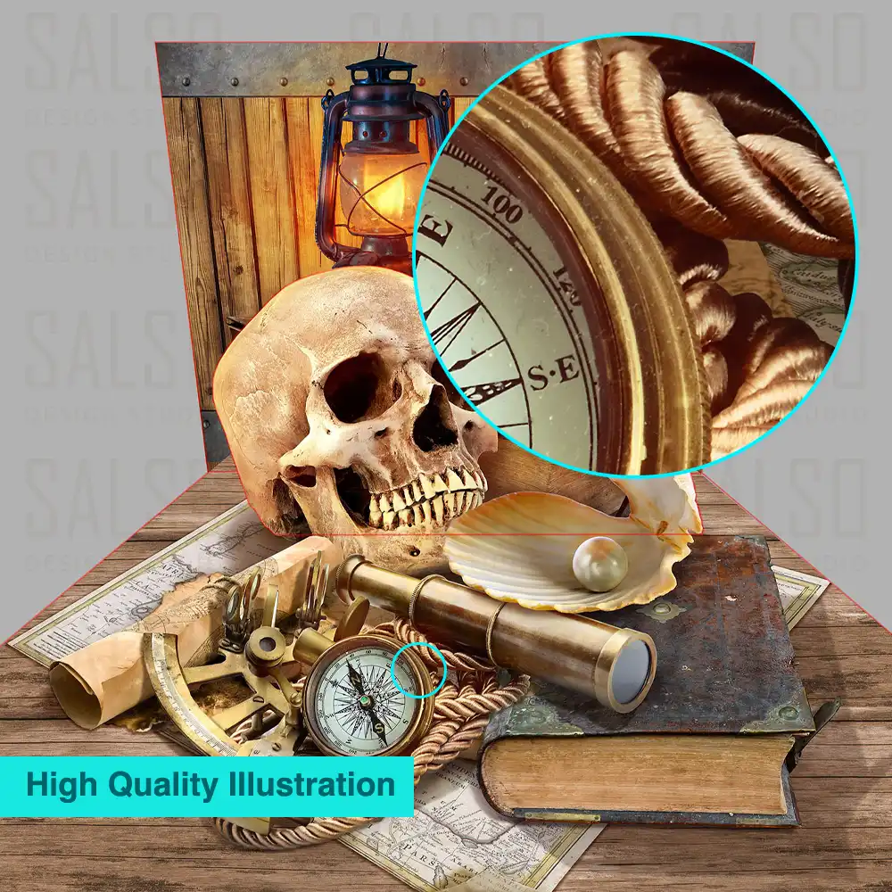 Epic giant pirate scene pops out of the wall – 3D mural sticker - SALSO Design Studio alice effect pirest 3d mural sticker wesite quality show alice-effect-pirest-3d-mural-sticker-wesite-quality-show SALSO Design Studio