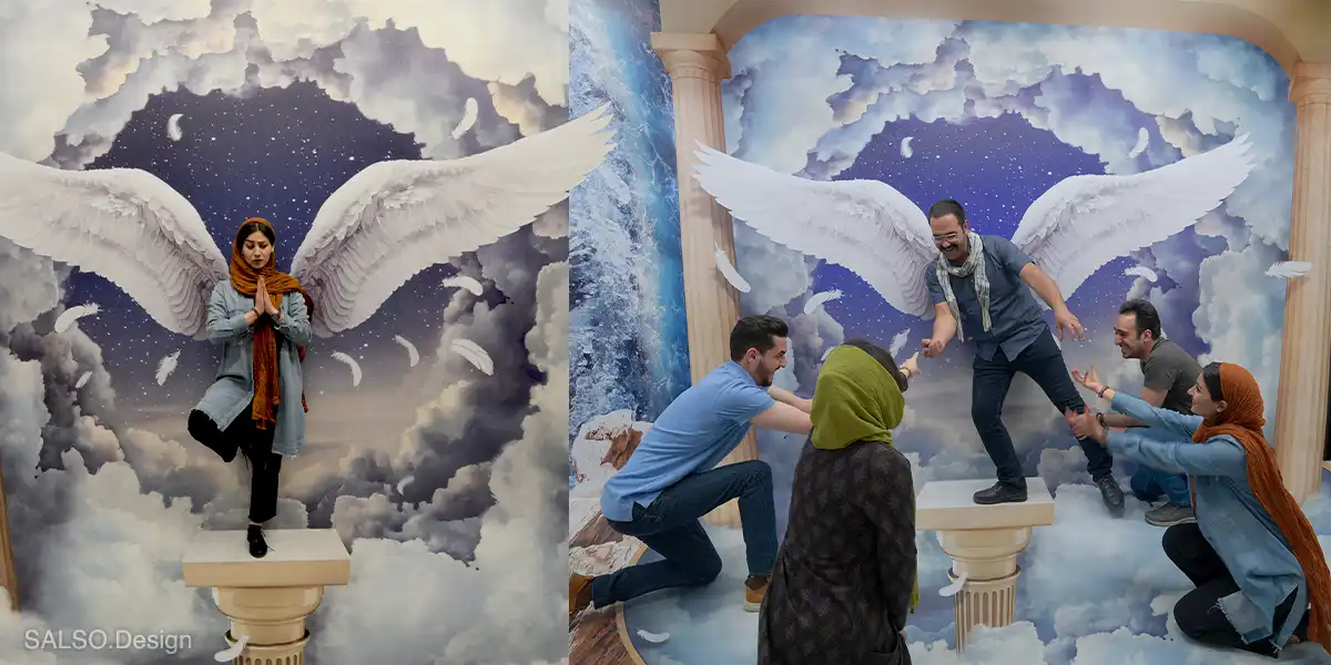 Angel Wings Mural: 3D Photo Booth for Stunning Effect - SALSO Design Studio angel wing 3d mural sticker intext picture2 angel-wing-3d-mural-sticker-intext-picture2 SALSO Design Studio