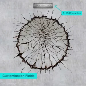 Cracked brocken wall – 3d wall poster