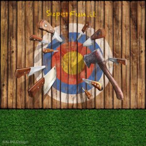 shooting target human sized 3d mural – 3d wall poster [customizable brand]