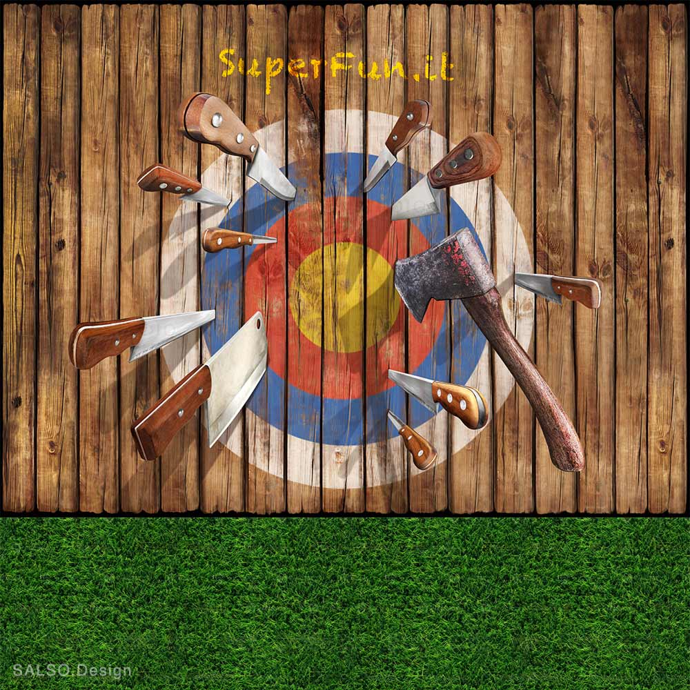 3d mural shooting target