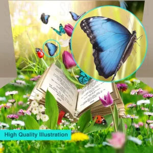 3D Fairytale Storybook Background – Immersive Photo Booth Wall Poster for Brands [customizable text]