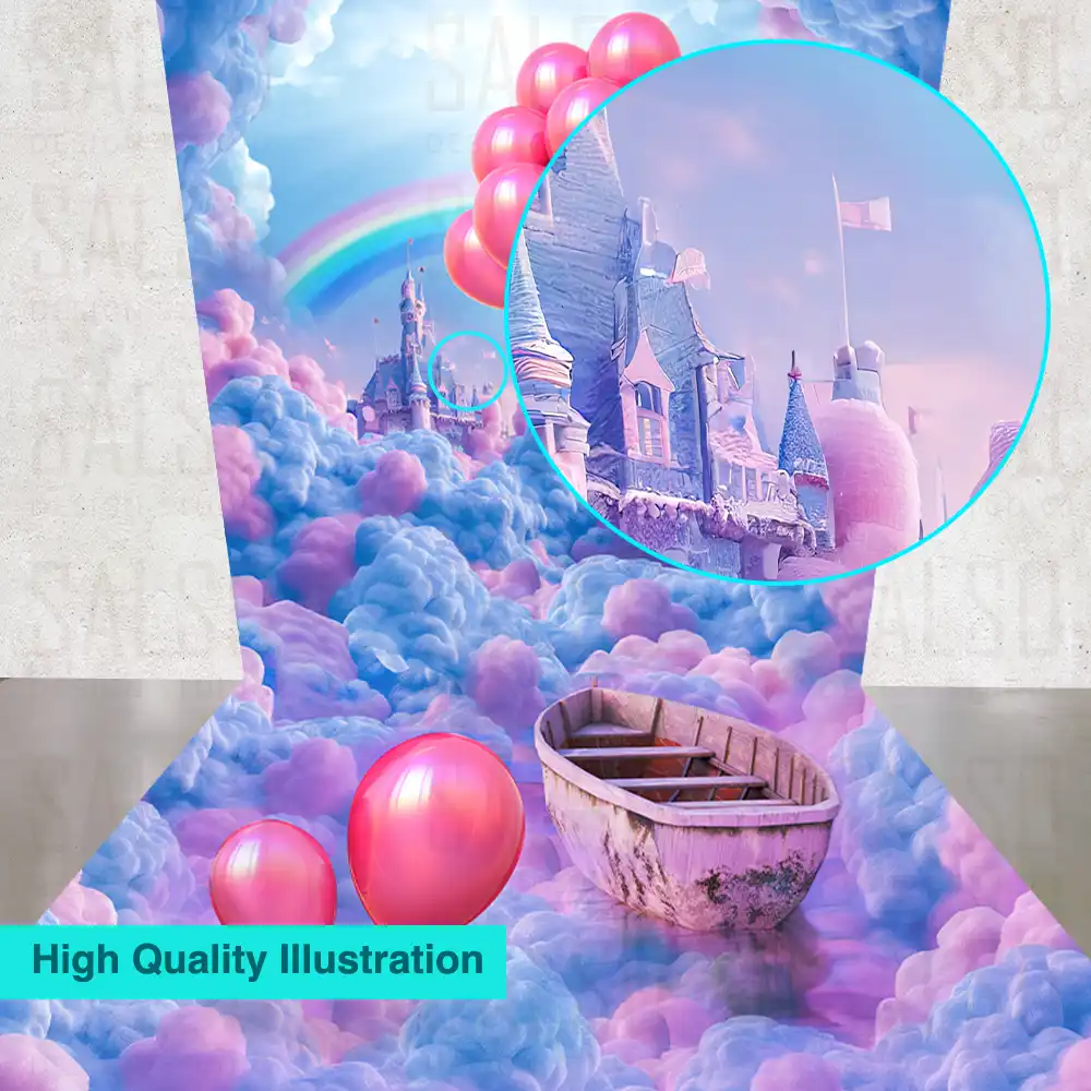 3D Balloon Mural: A Dreamy Backdrop above the cloudes for Stunning Photos - SALSO Design Studio balloons 3d mural sticker wesite quality show balloons-3d-mural-sticker-wesite-quality-show SALSO Design Studio