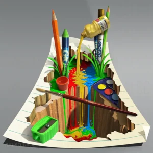 coloring valey 3D mural sticker website gallery watermark coloring-valey-3D mural-sticker-website-gallery-watermark SALSO Design Studio