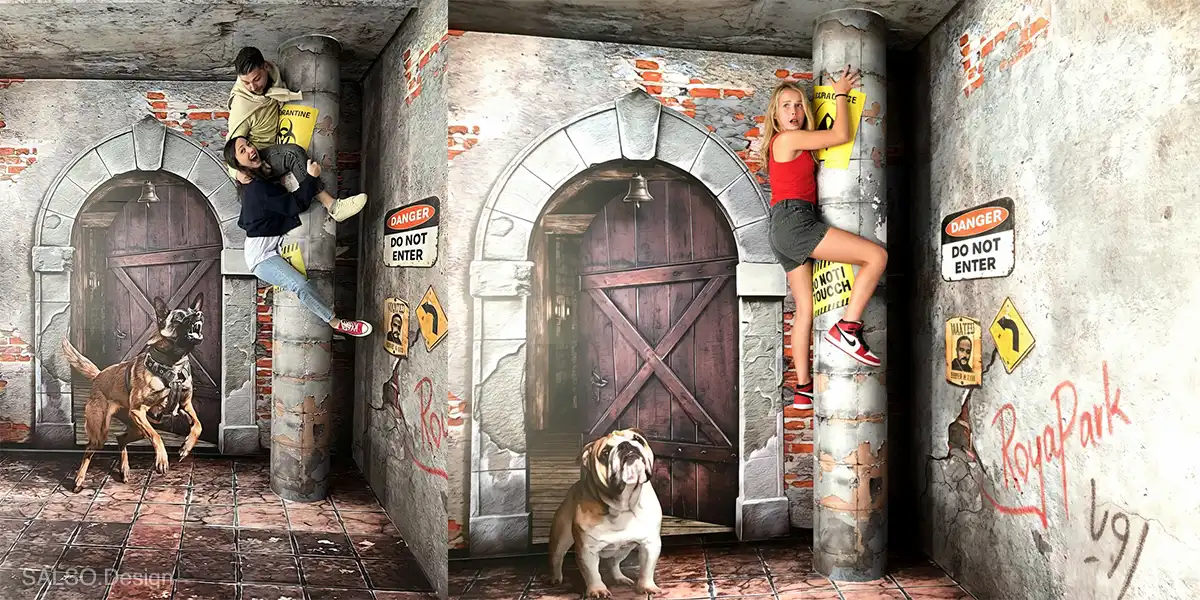 dog house 3D mural sticker intext picture1 dog-house-3D-mural-sticker-intext-picture1 SALSO Design Studio