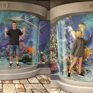 Underwater Aquarium Wall Mural | 3D Photo Spot