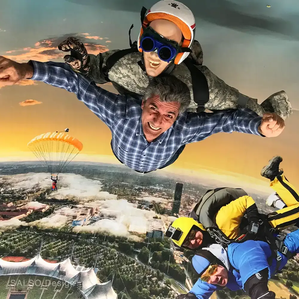 Skydiving Wall Mural