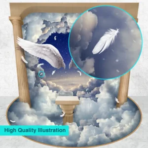 Angel Wings Mural: 3D Photo Booth for Stunning Effect